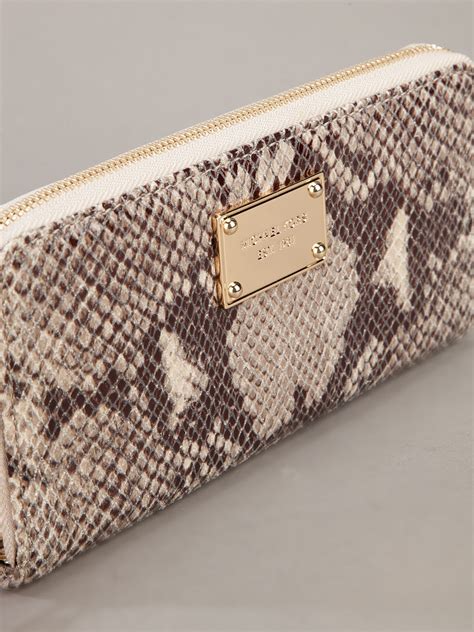 michael kors snakeskin wallet.